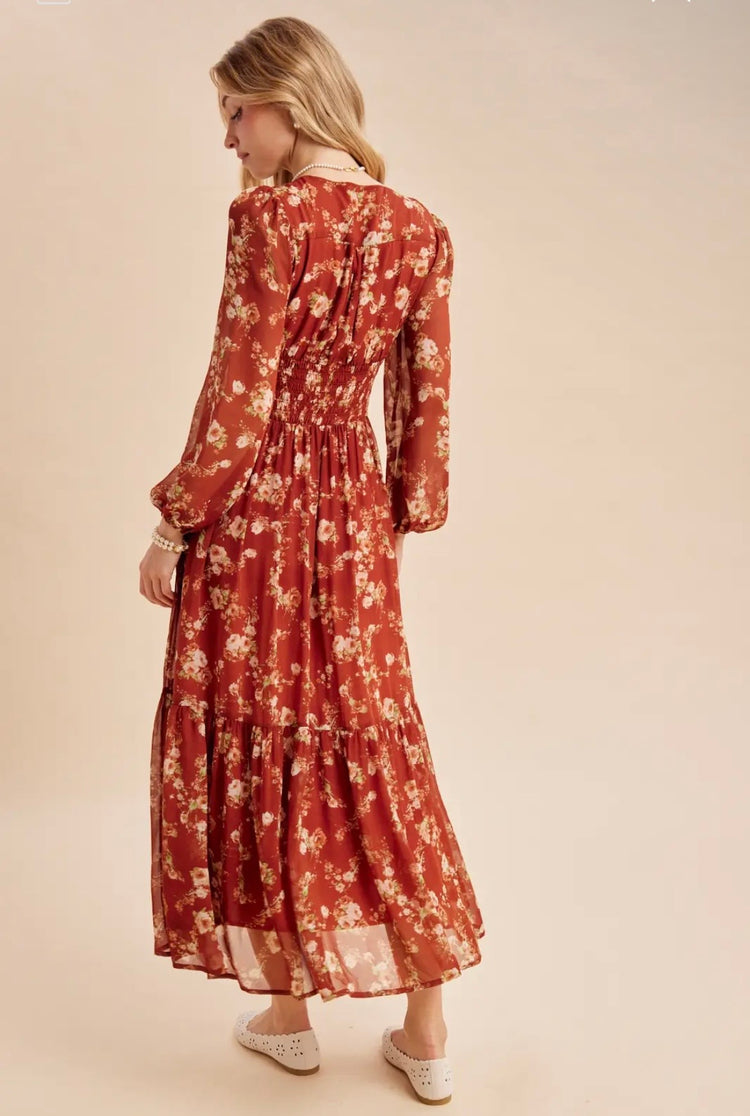Pumpkin Picking Maxi Dress
