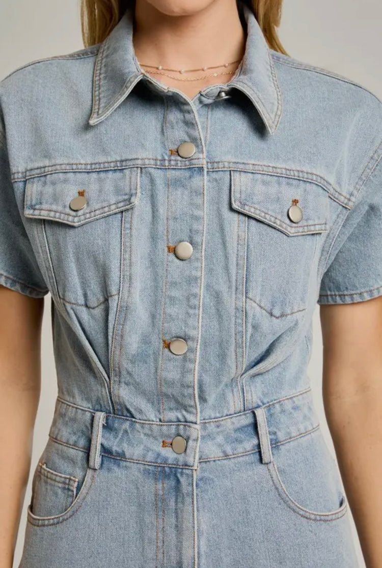 Bluebell Denim Romper