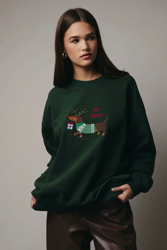 Weenie Holiday Embroidered Crewneck