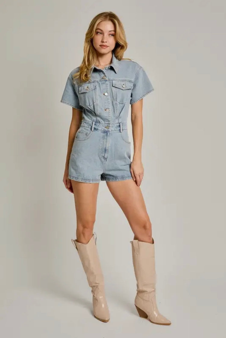 Bluebell Denim Romper