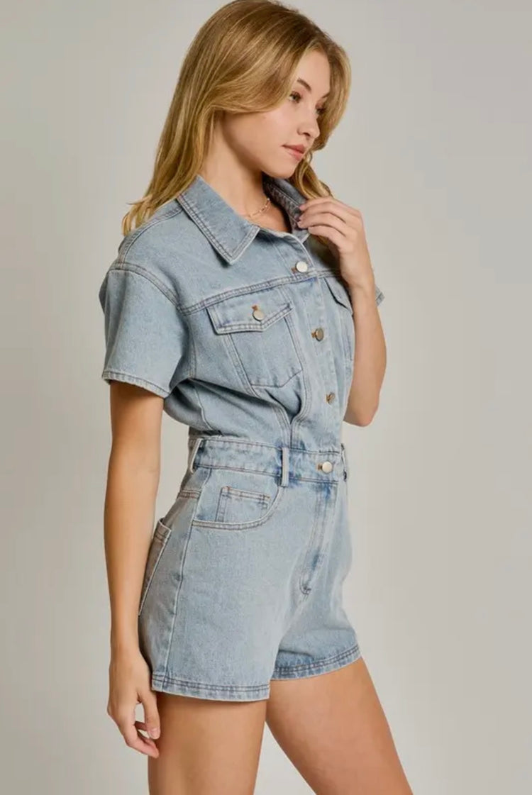 Bluebell Denim Romper