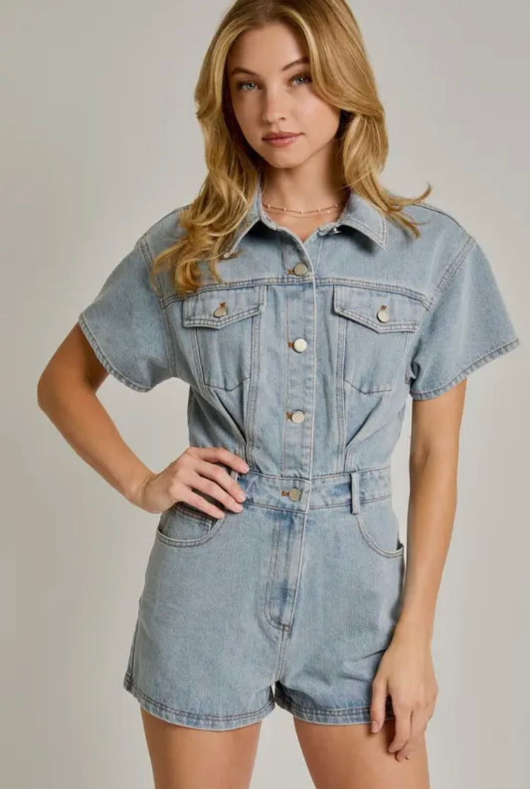 Bluebell Denim Romper
