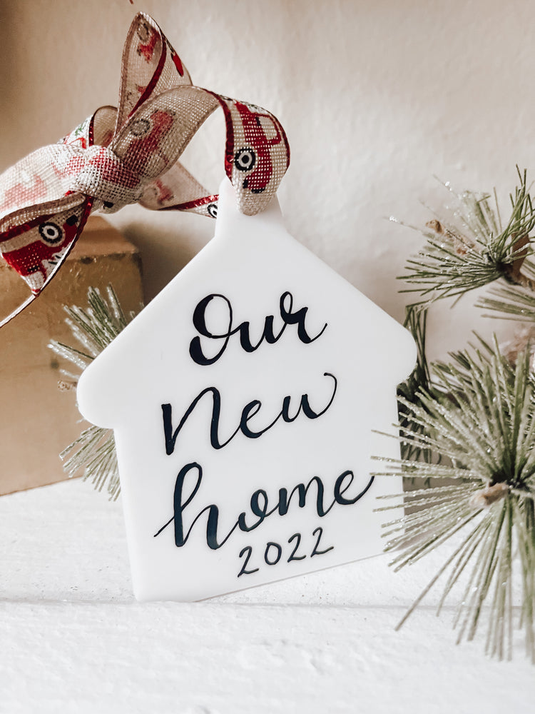 Custom acrylic house ornament