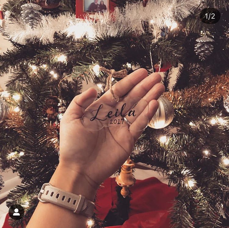 Custom acrylic dog bone ornament