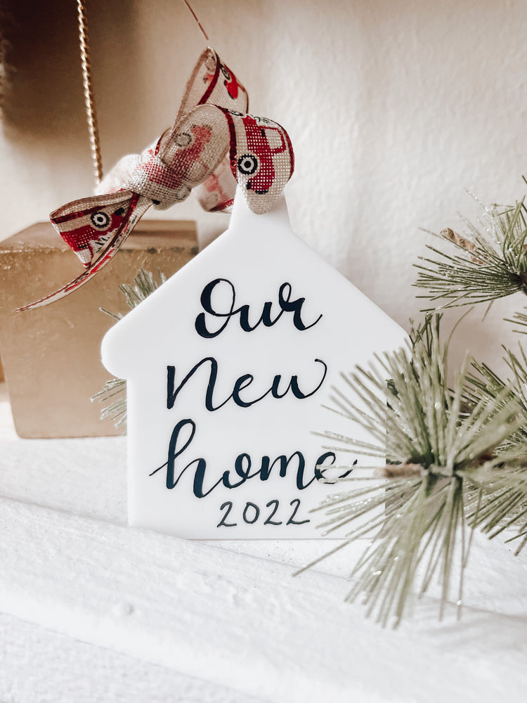 Custom acrylic house ornament