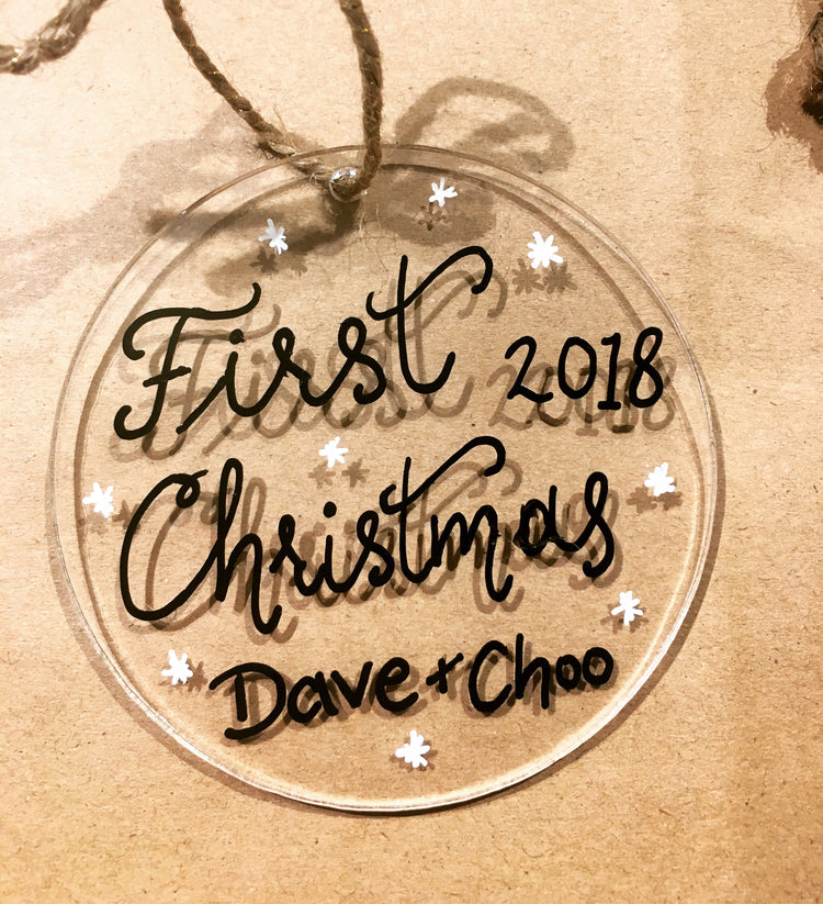 Custom acrylic ornaments