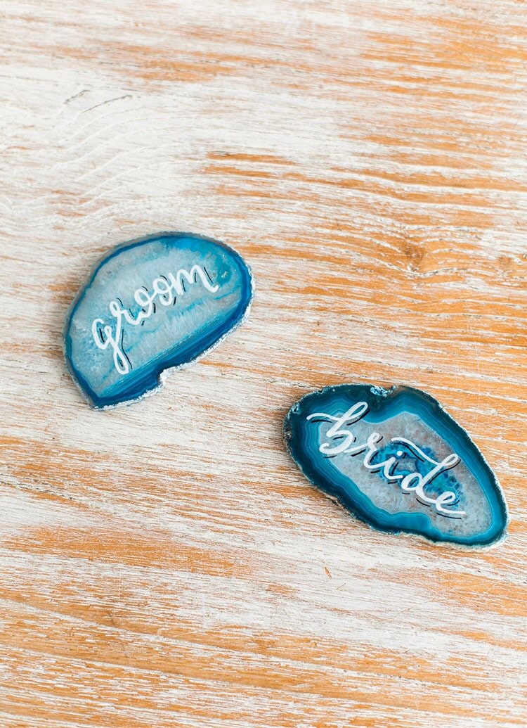 Agate place cards