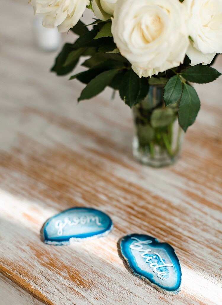 Agate place cards