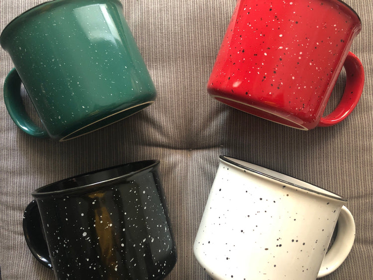 Speckled campfire mug- this might be wine