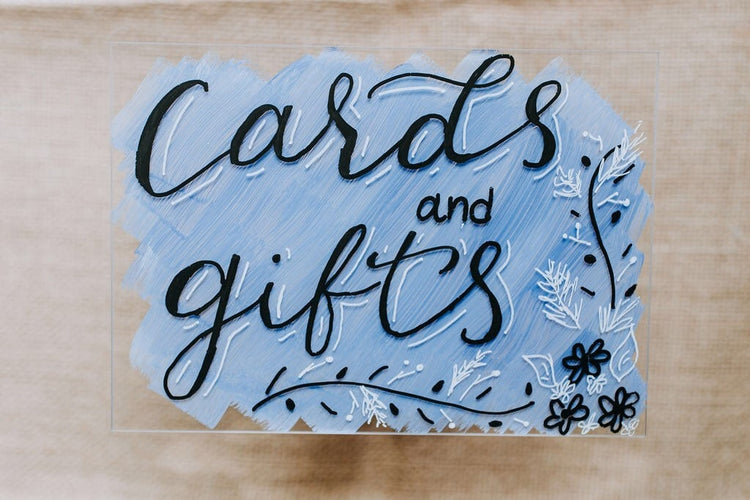 Cards and gifts sign