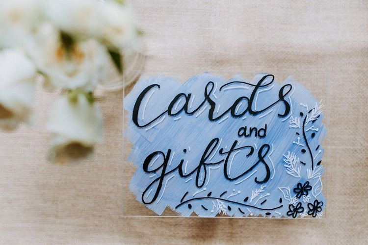 Cards and gifts sign