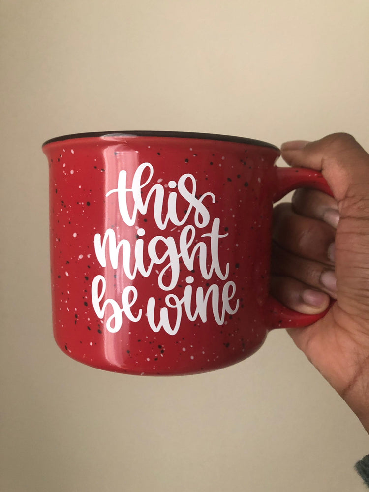 Speckled campfire mug- this might be wine