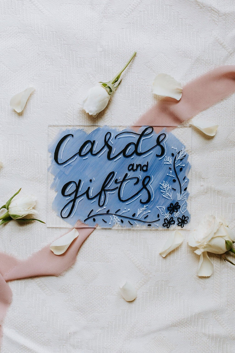 Cards and gifts sign