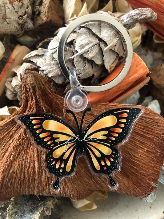 Butterfly keychain