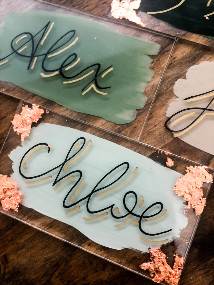 Acrylic place cards