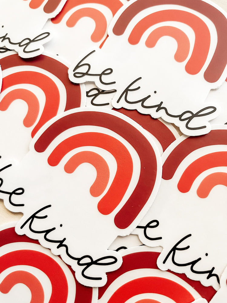 Be kind clear sticker