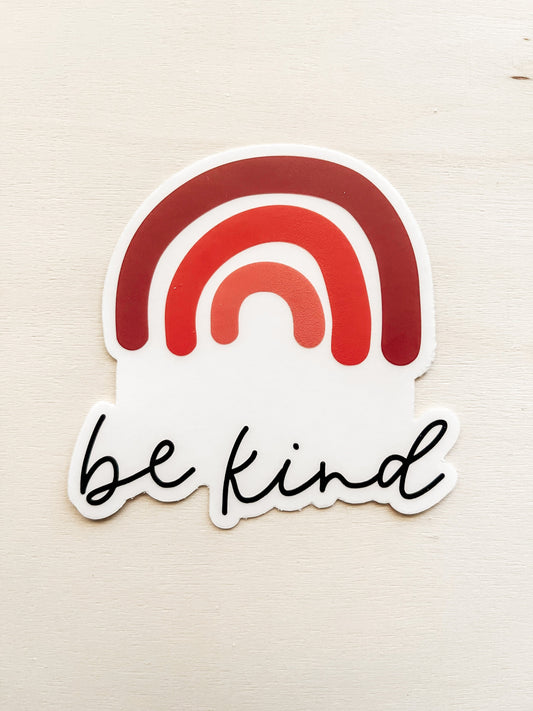 Be kind clear sticker