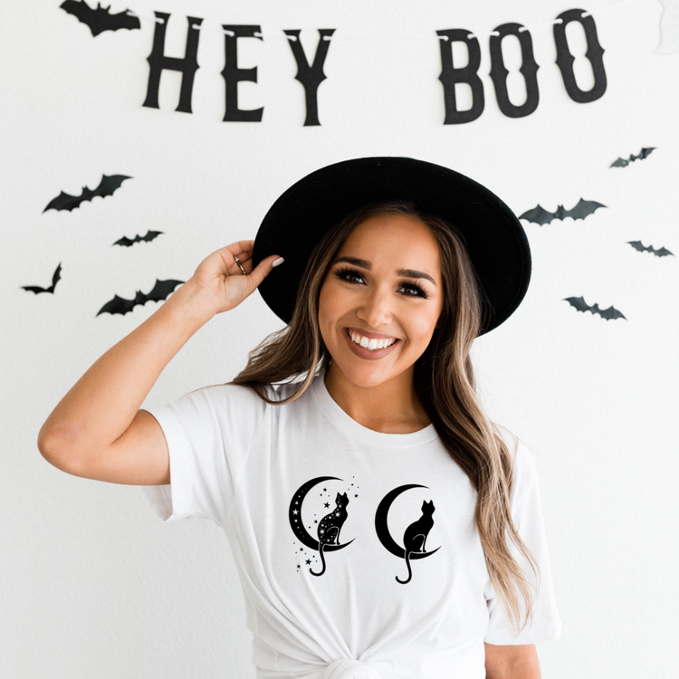Celestial cat tee