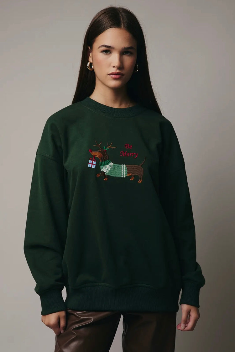 Weenie Holiday Embroidered Crewneck