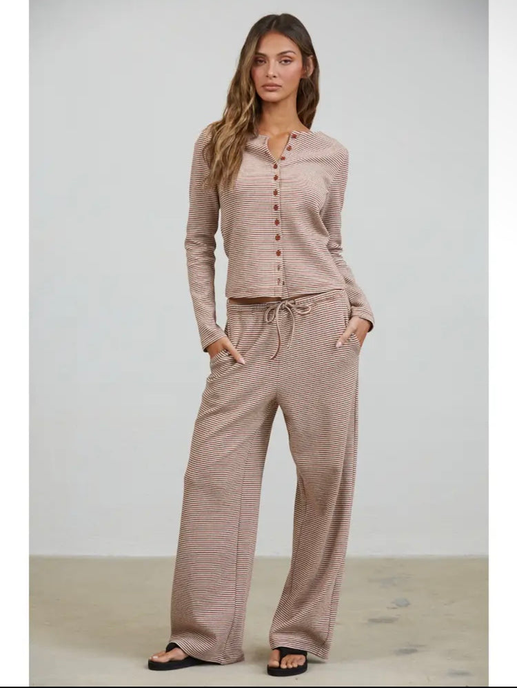 Brown Sugar Striped Pants