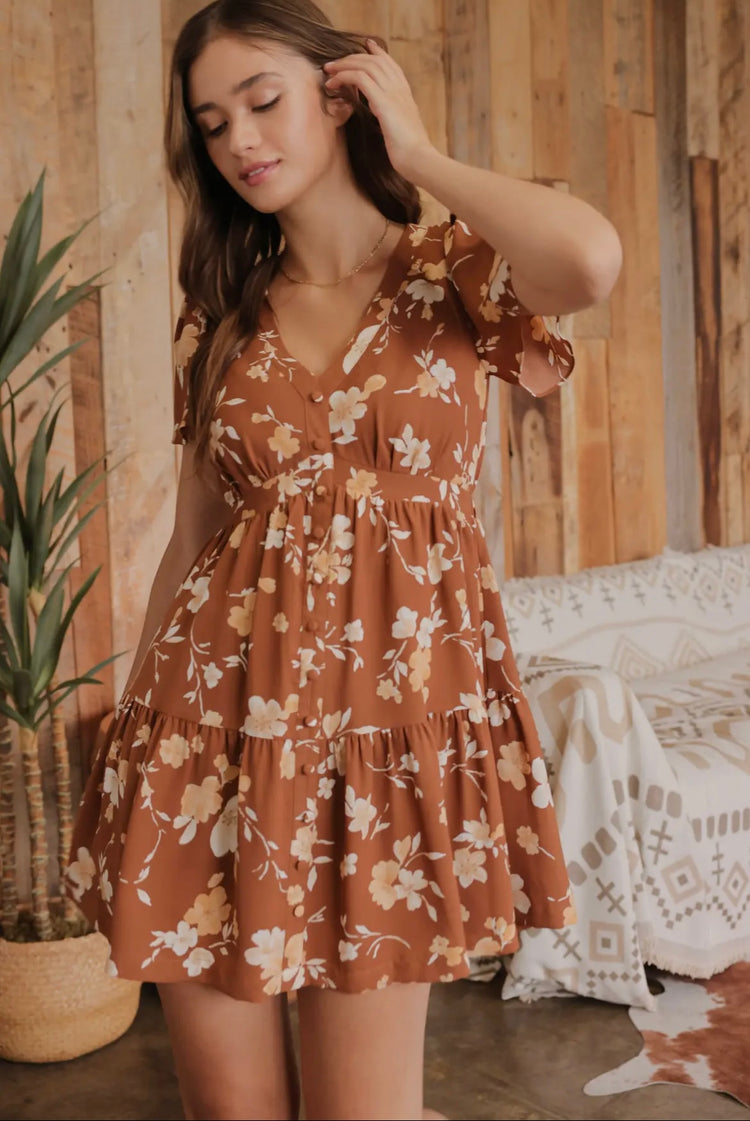 Autumn Floral Dress