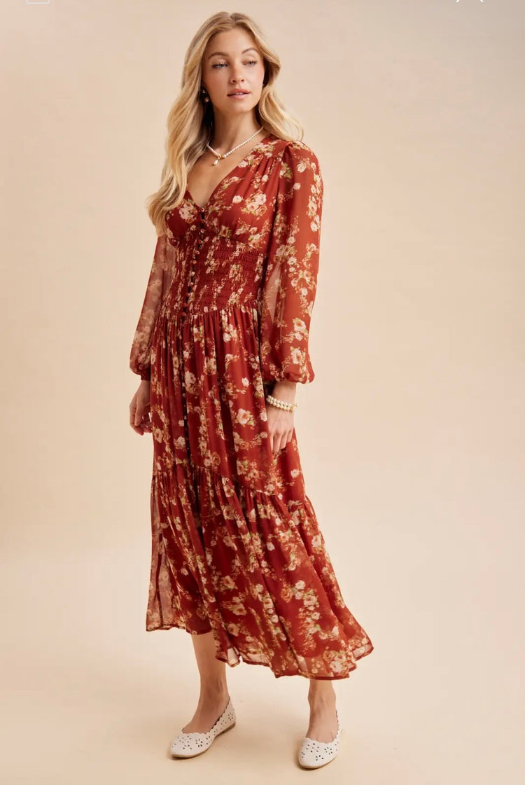 Pumpkin Picking Maxi Dress