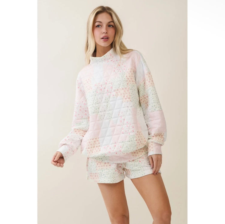 Cloud Nine Mockneck-Pink