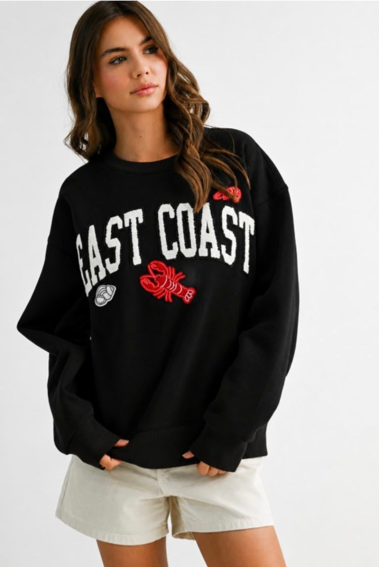 East Coast Crewneck-Black