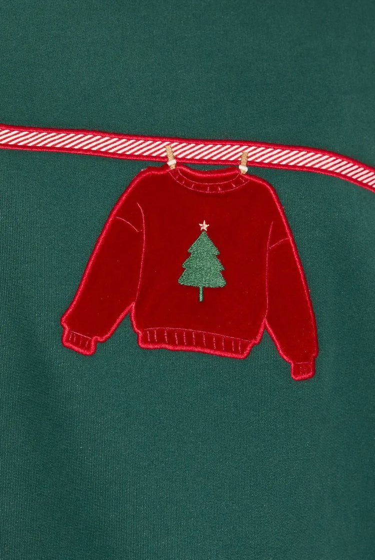 Merry Xmas Clothesline Crewneck