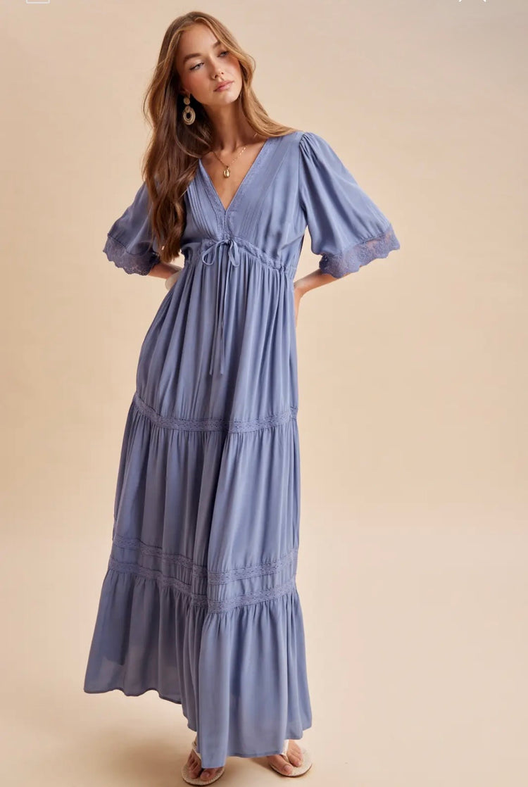 Cornflower Blue Maxi Dress