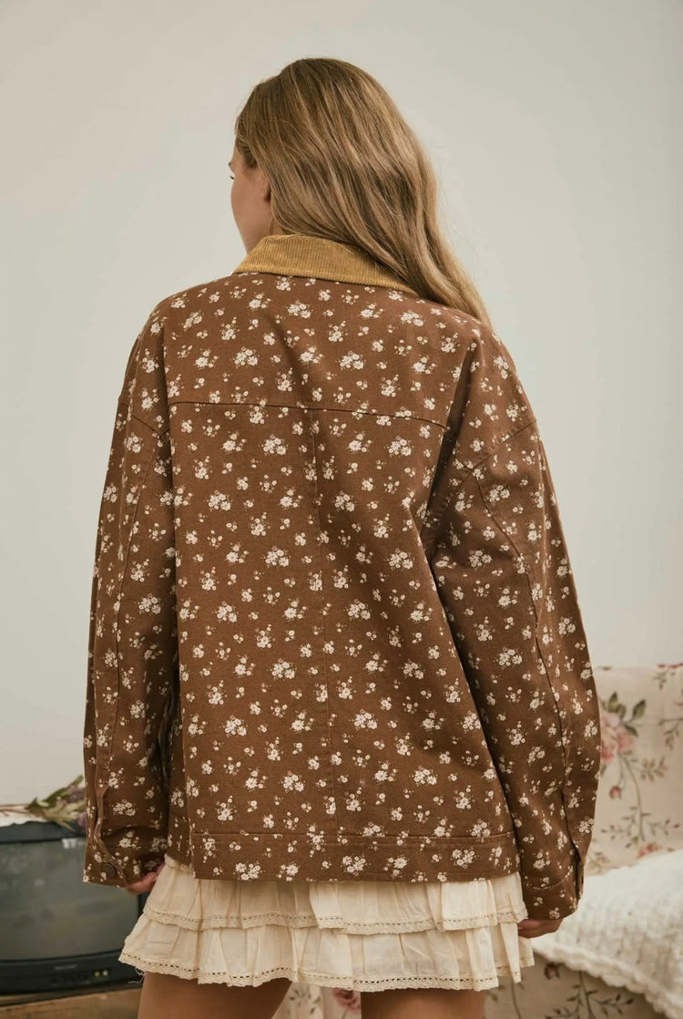 Sepia Floral Jacket