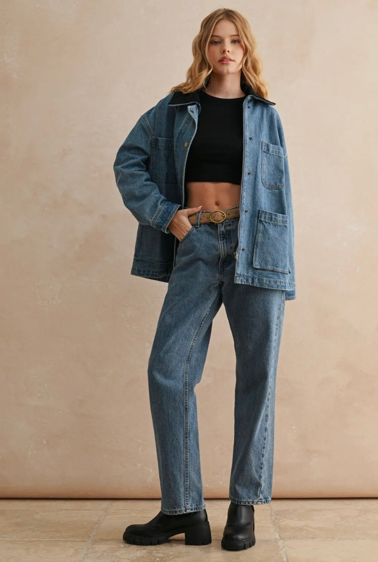 Daisy Denim Chore Jacket