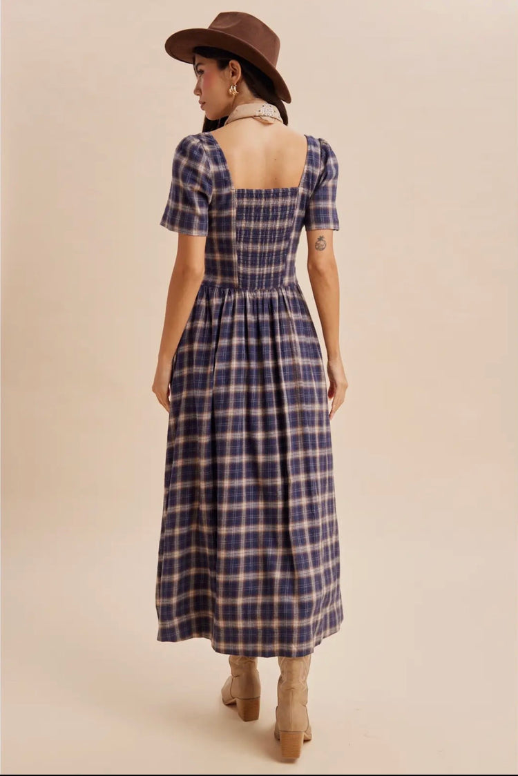 Blueberry Harvest Maxi Dress