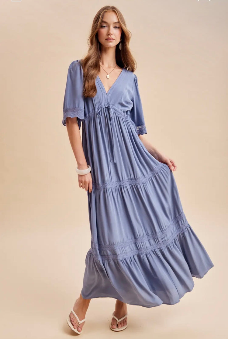 Cornflower Blue Maxi Dress