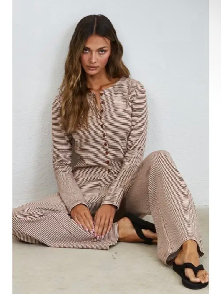 Brown Sugar Striped Pants