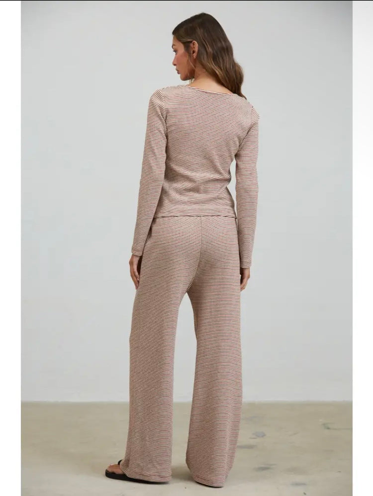 Brown Sugar Striped Pants