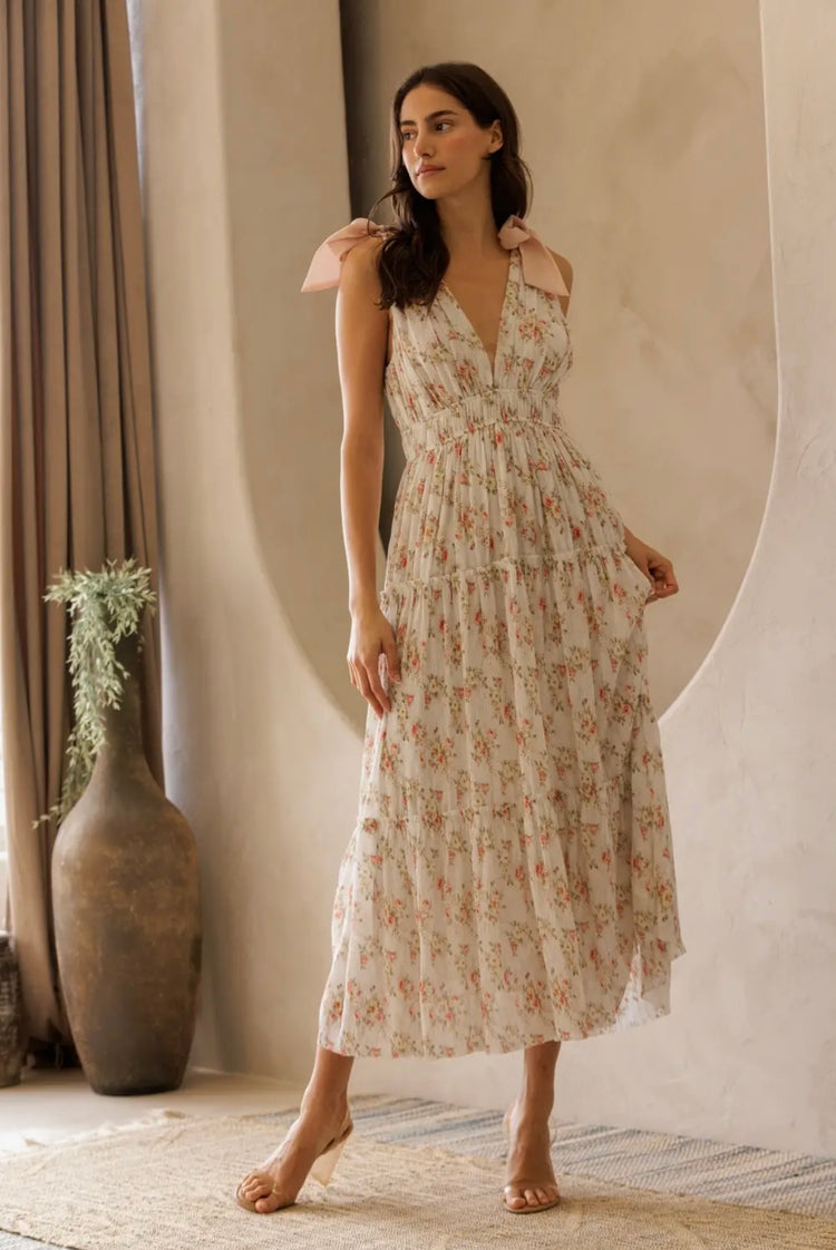 Garden Reverie Dress in White