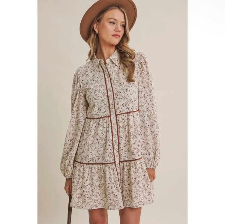 Autumn Darling Dress-Cinnamon