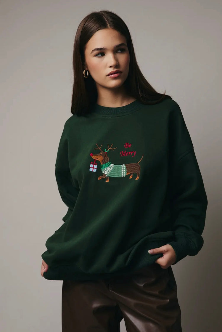 Weenie Holiday Embroidered Crewneck