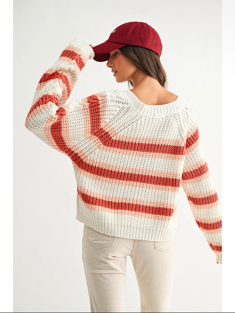 Sunset Cable Knit Sweater