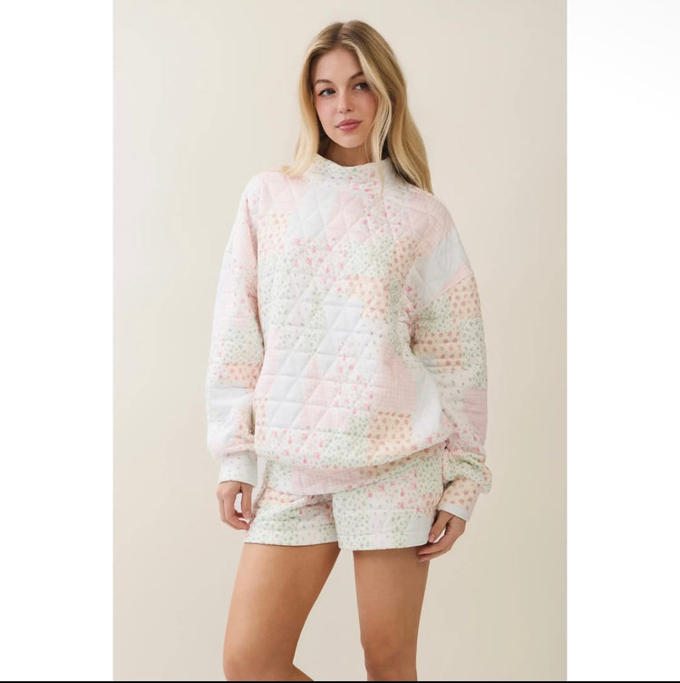 Cloud Nine Mockneck-Pink