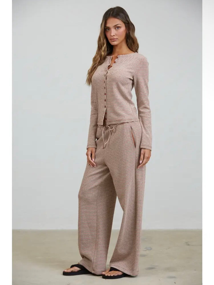 Brown Sugar Striped Pants