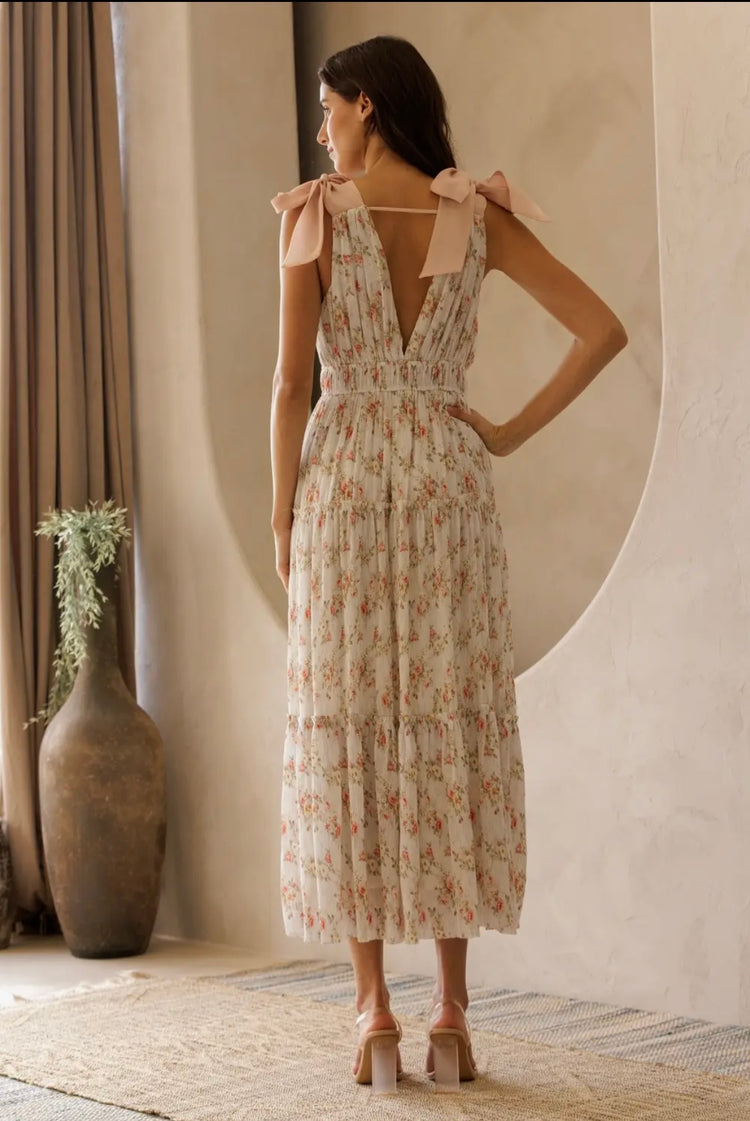 Garden Reverie Dress in White