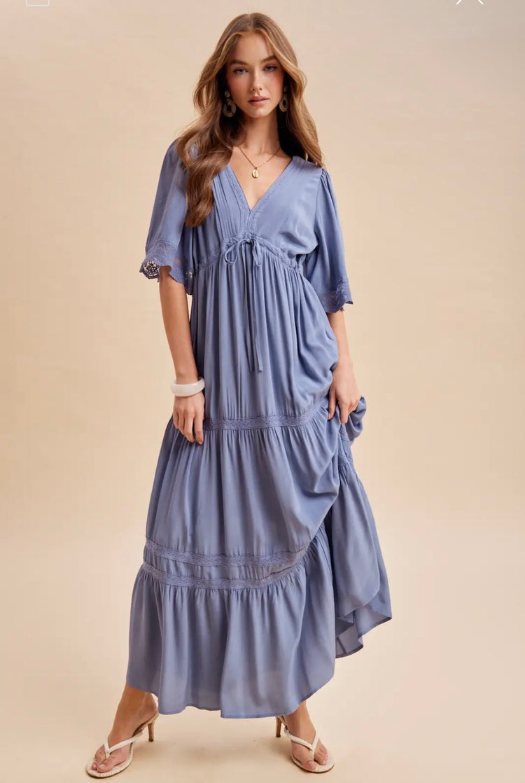 Cornflower Blue Maxi Dress