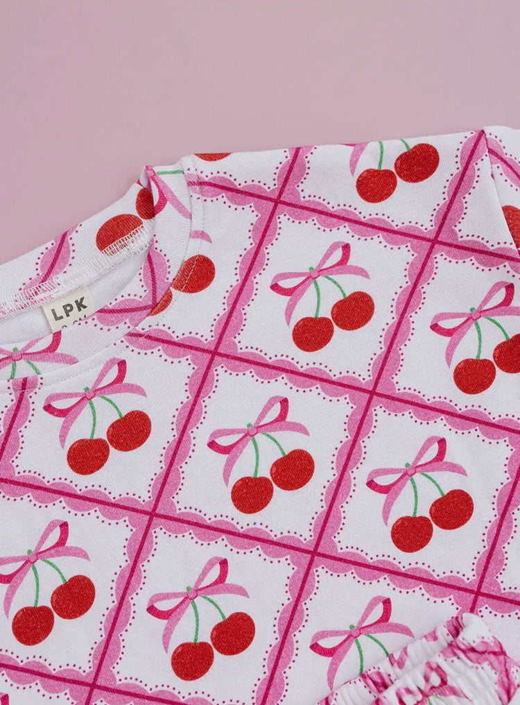 Girls Cherry Matching Set