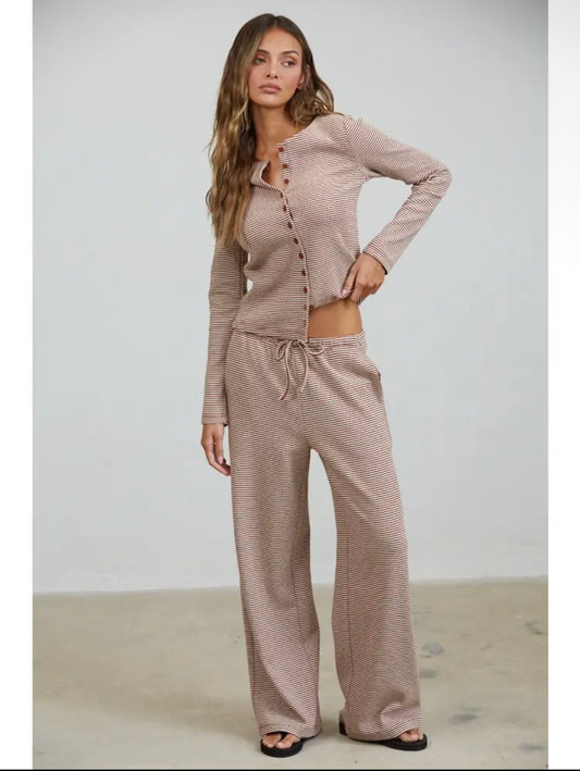 Brown Sugar Striped Pants