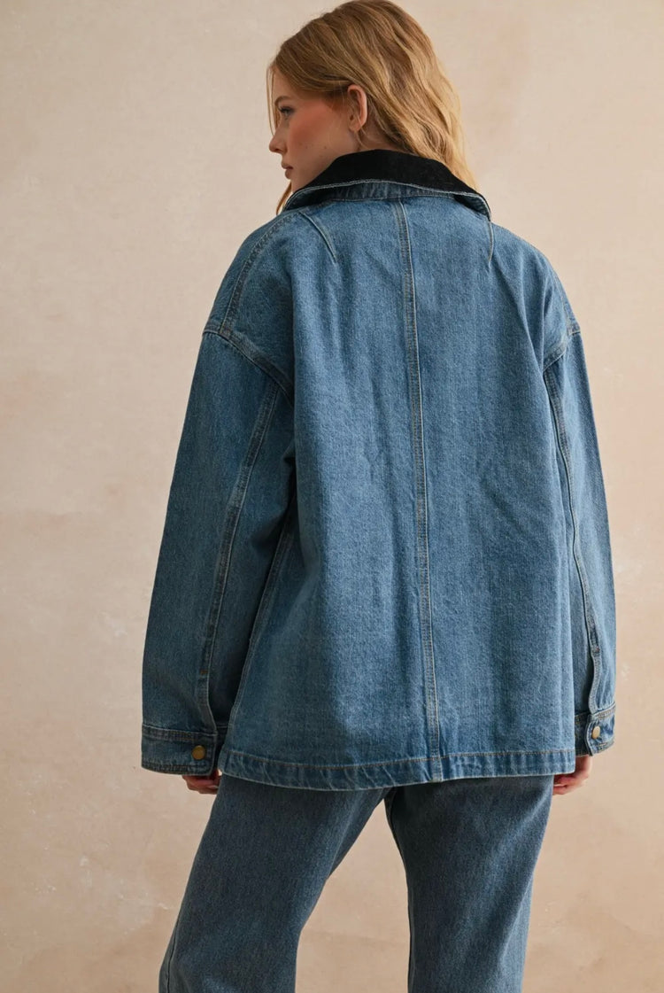 Daisy Denim Chore Jacket