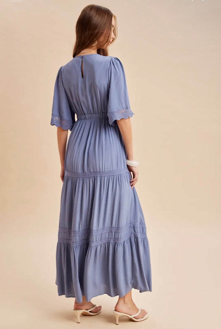 Cornflower Blue Maxi Dress