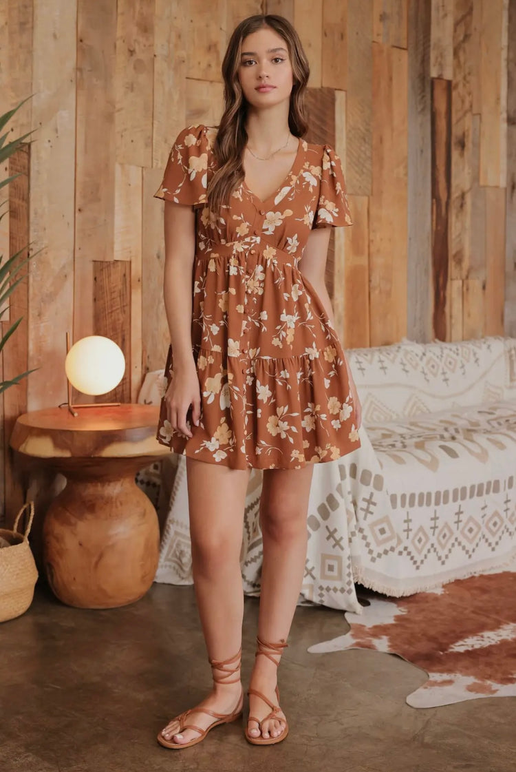 Autumn Floral Dress