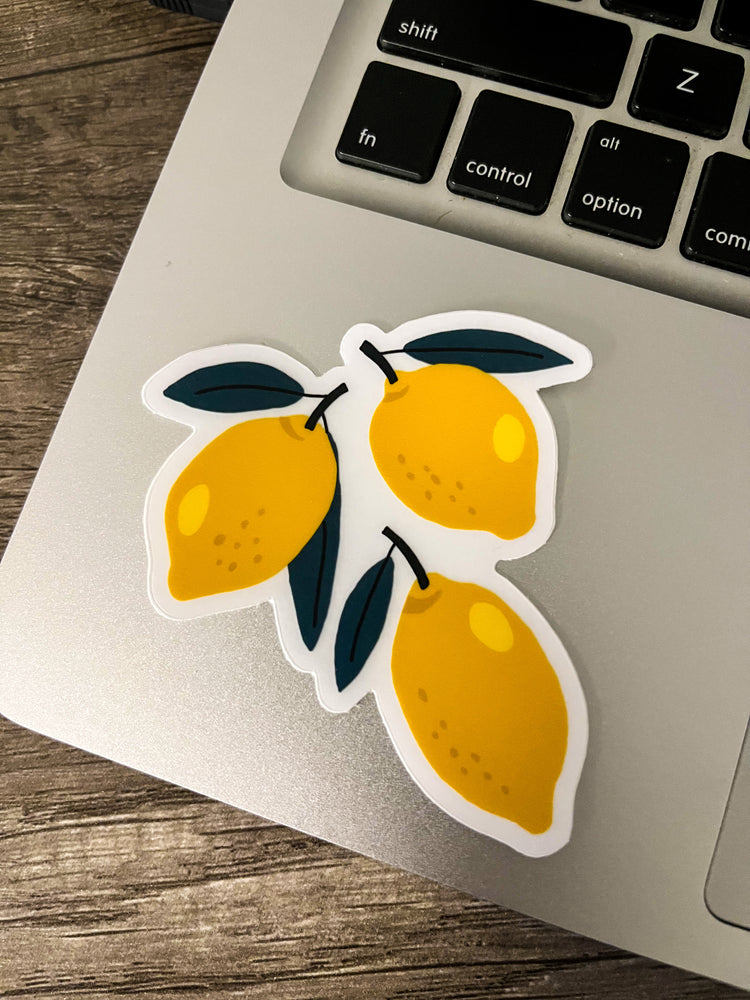 Lemon clear sticker